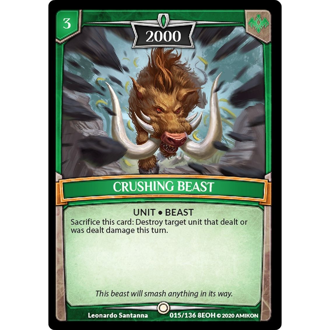 Image for Crushing Beast (15/136 8EOH) (EOH) - Argent Saga TCG