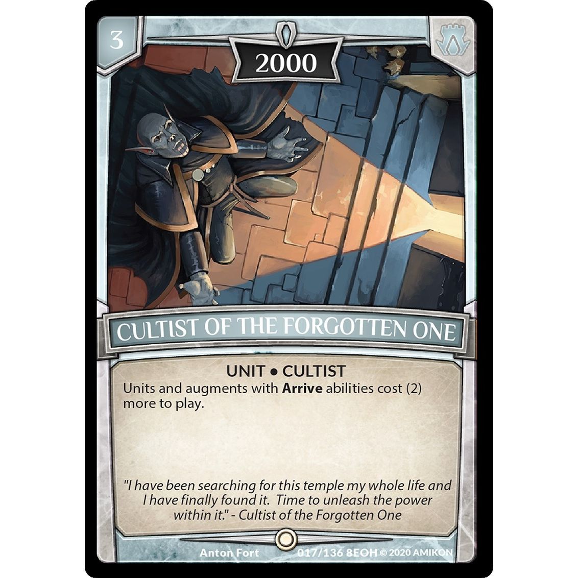 Image for Cultist of the Forgotten One (17/136 8EOH) (EOH) - Argent Saga TCG