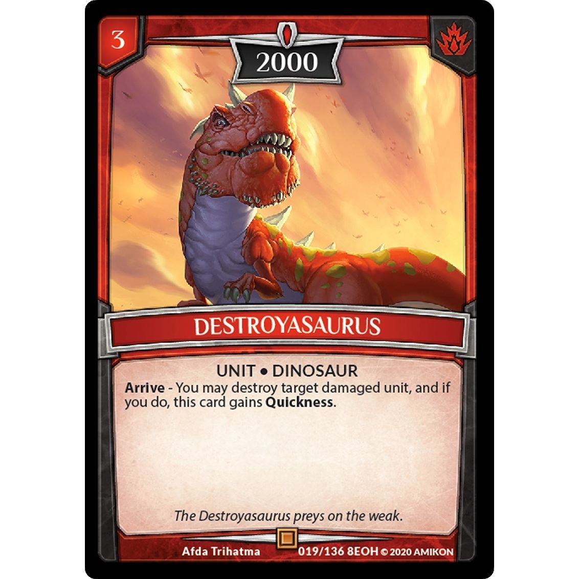 Image for Destroyasaurus (19/136 8EOH) (EOH) - Argent Saga TCG