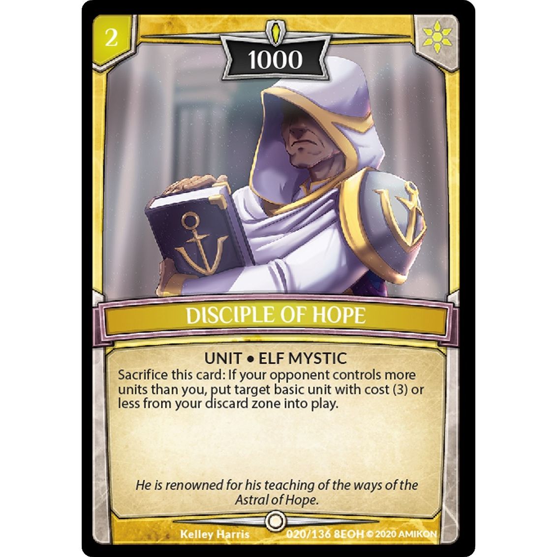 Image for Disciple of Hope (20/136 8EOH) (EOH) - Argent Saga TCG
