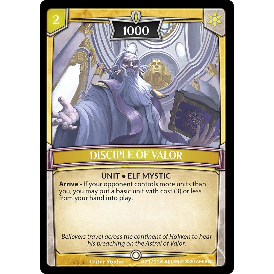Image for Disciple of Valor (21/136 8EOH) (EOH) - Argent Saga TCG