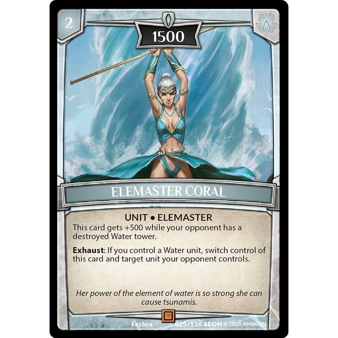Image for Elemaster Coral (25/136 8EOH) (EOH) - Argent Saga TCG