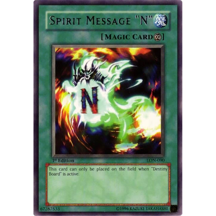 Image for Spirit Message "N" (LON-090) (LON) - YuGiOh