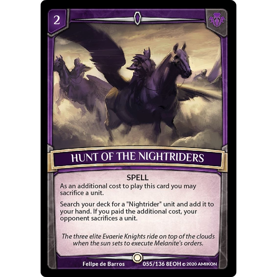 Image for Hunt of the Nightriders (55/136 8EOH) (EOH) - Argent Saga TCG