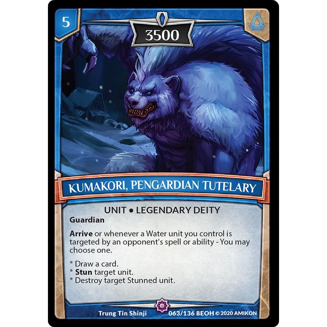Image for Kumakori, Pengardian Tutelary (63/136 8EOH) (EOH) - Argent Saga TCG