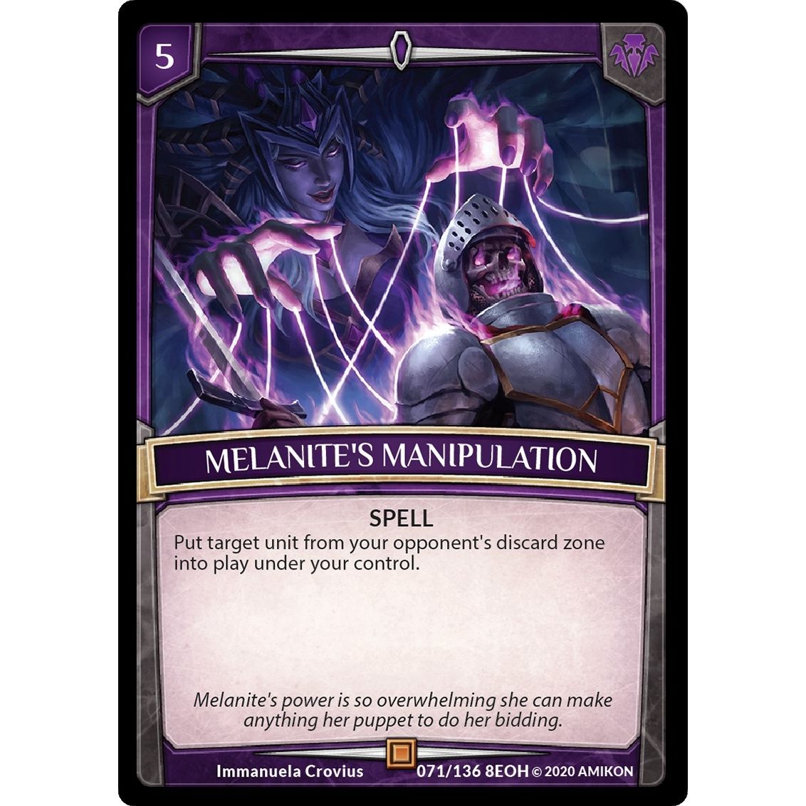 Image for Melanite's Manipulation (71/136 8EOH) (EOH) - Argent Saga TCG