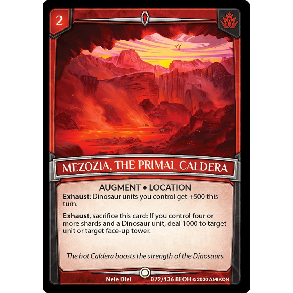 Image for Mezozia, the Primal Caldera (72/136 8EOH) (EOH) - Argent Saga TCG