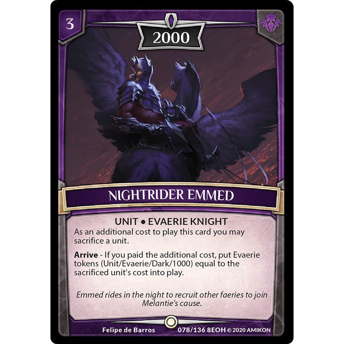 Image for Nightrider Emmed (78/136 8EOH) (EOH) - Argent Saga TCG