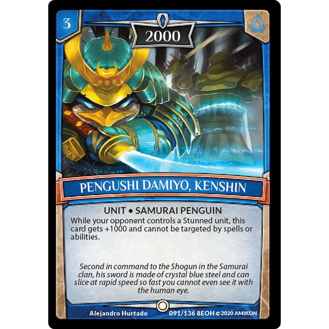 Image for Pengushi Damiyo, Kenshin (91/136 8EOH) (EOH) - Argent Saga TCG