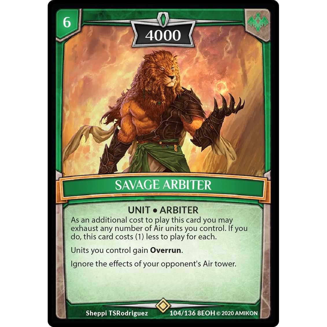 Image for Savage Arbiter (104/136 8EOH) (EOH) - Argent Saga TCG