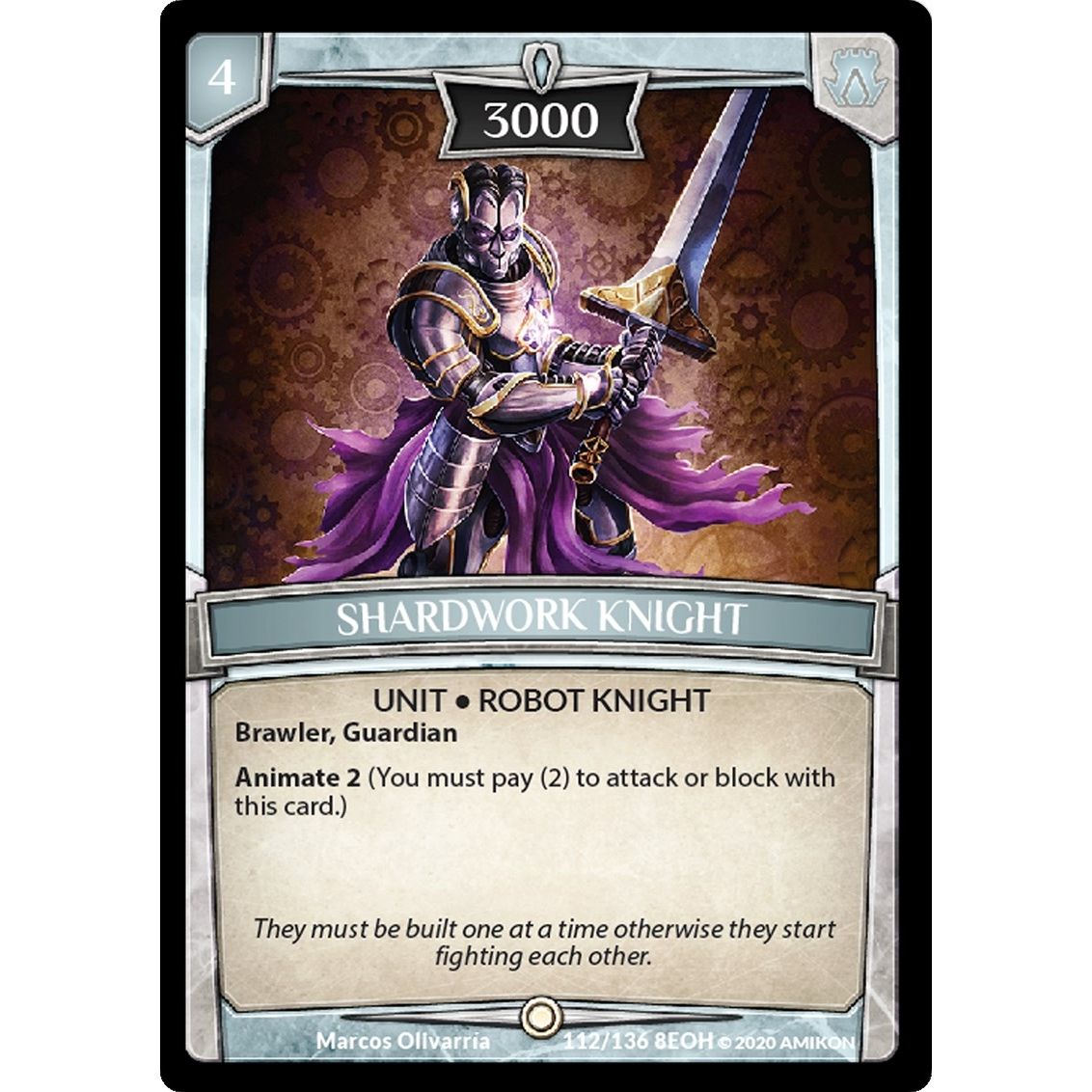 Image for Shardwork Knight (112/136 8EOH) (EOH) - Argent Saga TCG