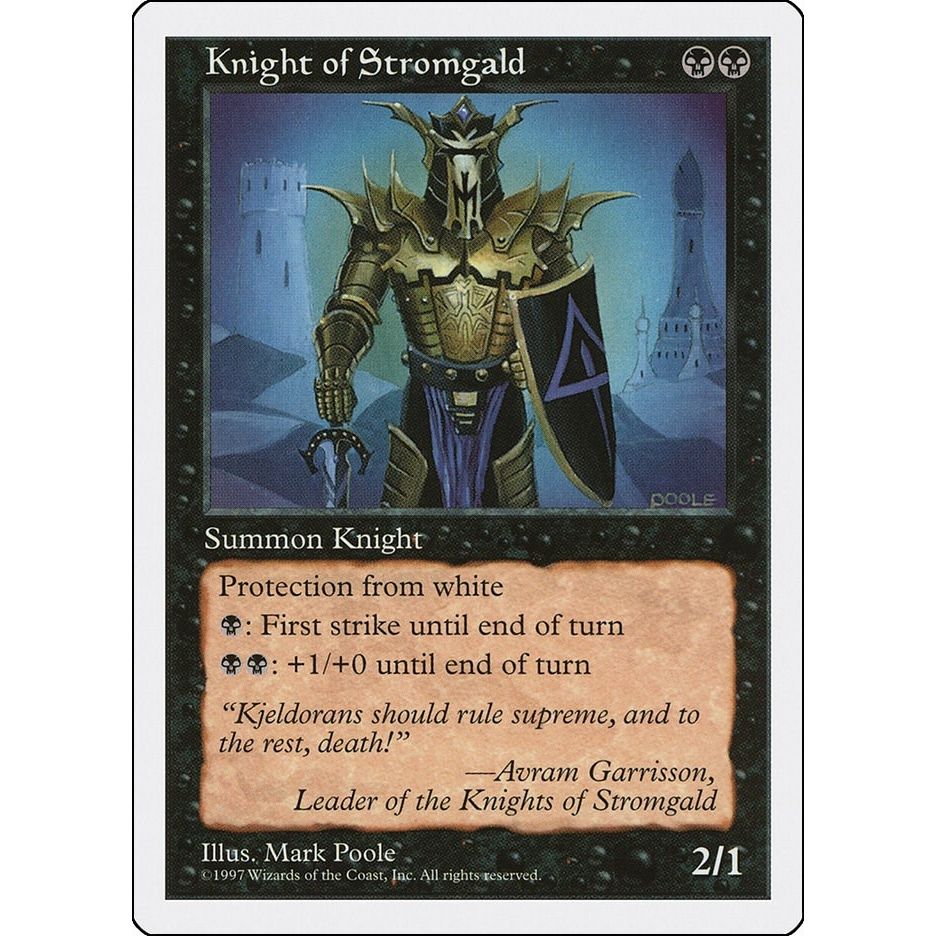 Image for Knight of Stromgald (5ED) - Magic: The Gathering