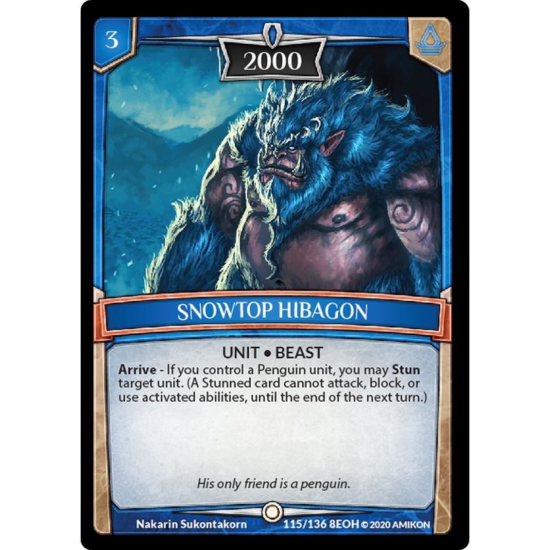 Image for Snowtop Hibagon (115/136 8EOH) (EOH) - Argent Saga TCG