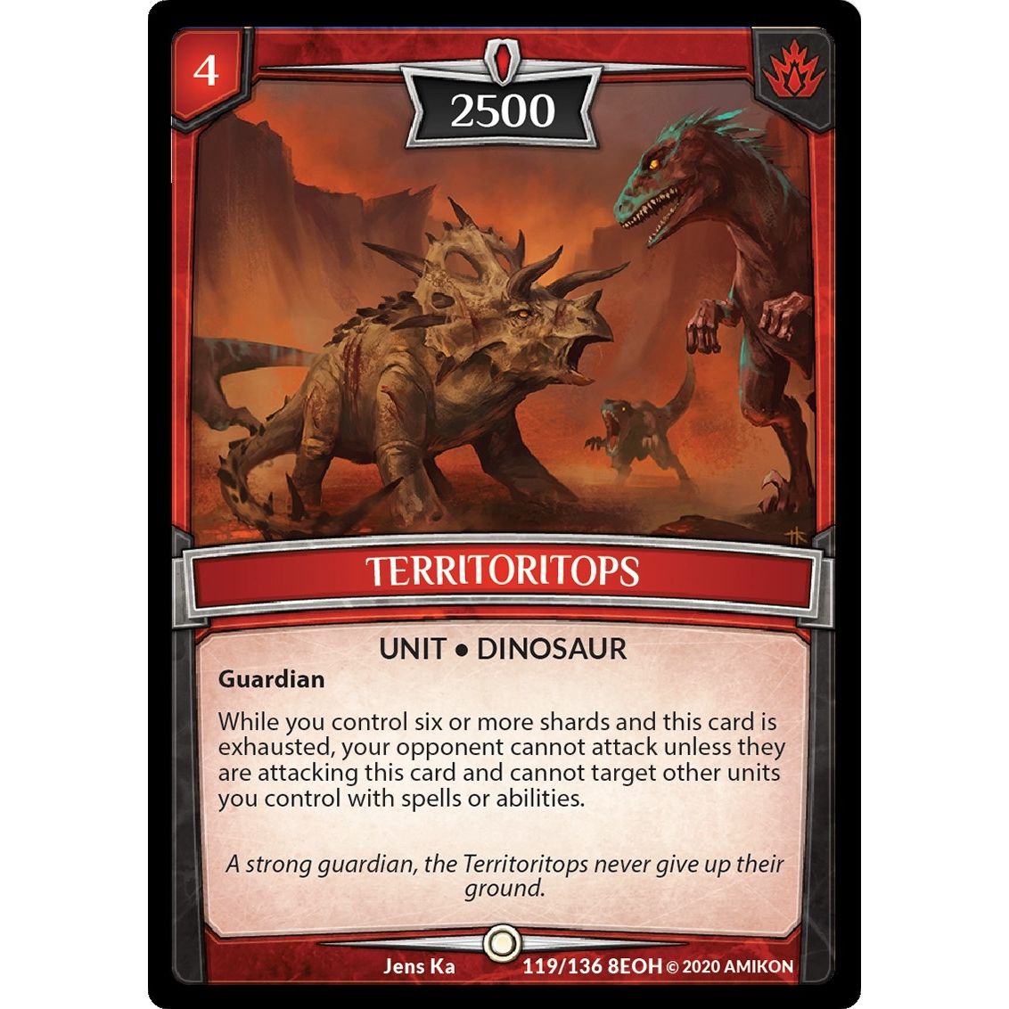 Image for Territoritops (119/136 8EOH) (EOH) - Argent Saga TCG