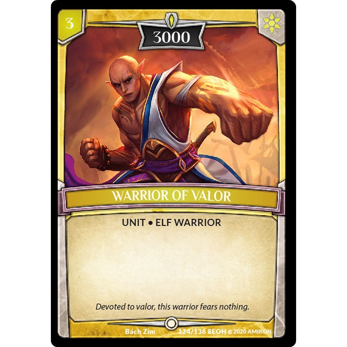 Image for Warrior of Valor (124/136 8EOH) (EOH) - Argent Saga TCG