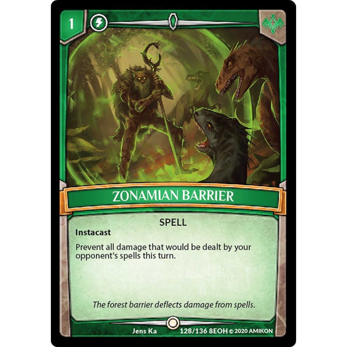 Image for Zonamian Barrier (128/136 8EOH) (EOH) - Argent Saga TCG