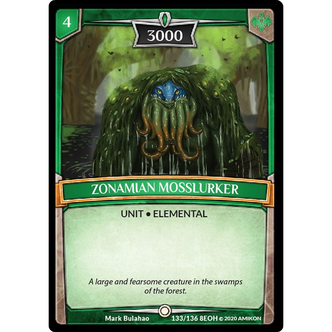 Image for Zonamian Mosslurker (133/136 8EOH) (EOH) - Argent Saga TCG