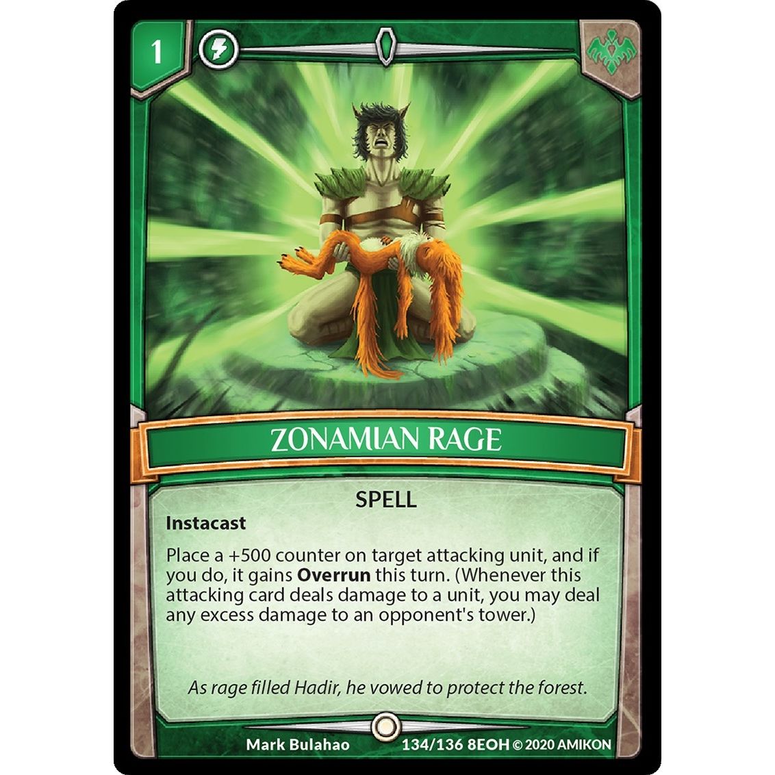 Image for Zonamian Rage (134/136 8EOH) (EOH) - Argent Saga TCG