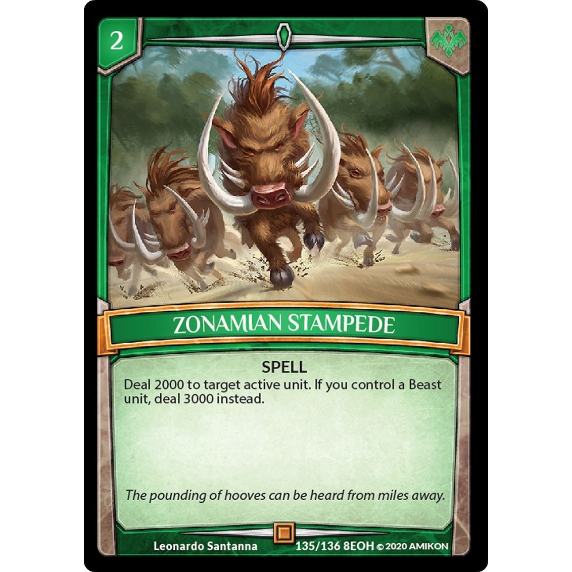 Image for Zonamian Stampede (135/136 8EOH) (EOH) - Argent Saga TCG