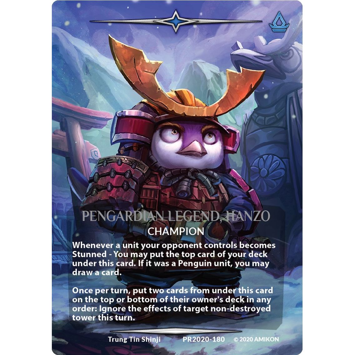 Image for Pengardian Legend, Hanzo (Serial Numbered) (PR2020-180) (PR) - Argent Saga TCG