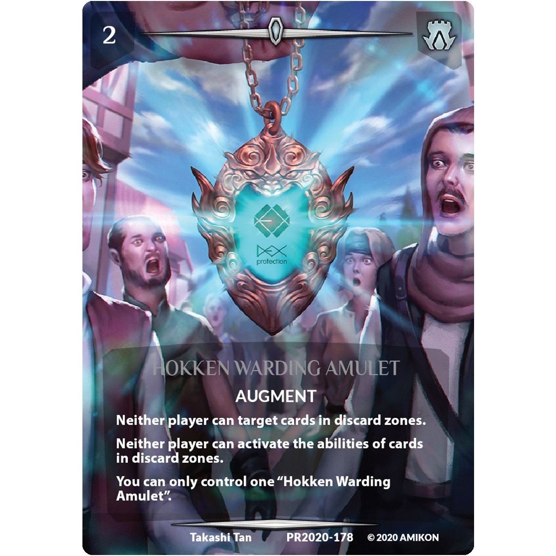 Image for Hokken Warding Amulet (Serial Numbered) (PR2020-178) (PR) - Argent Saga TCG