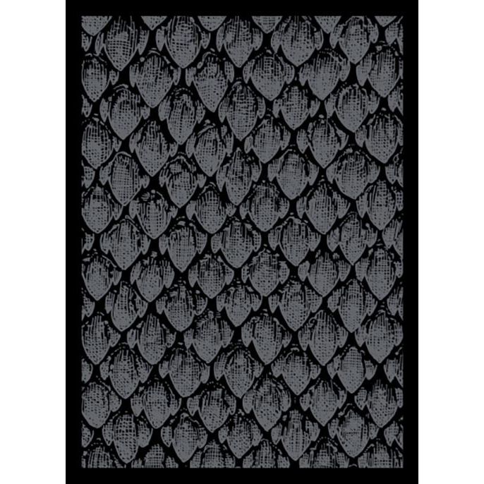 Image for Matte Sleeve - Dragon Hide Black (50-Pack) - Card Sleeves