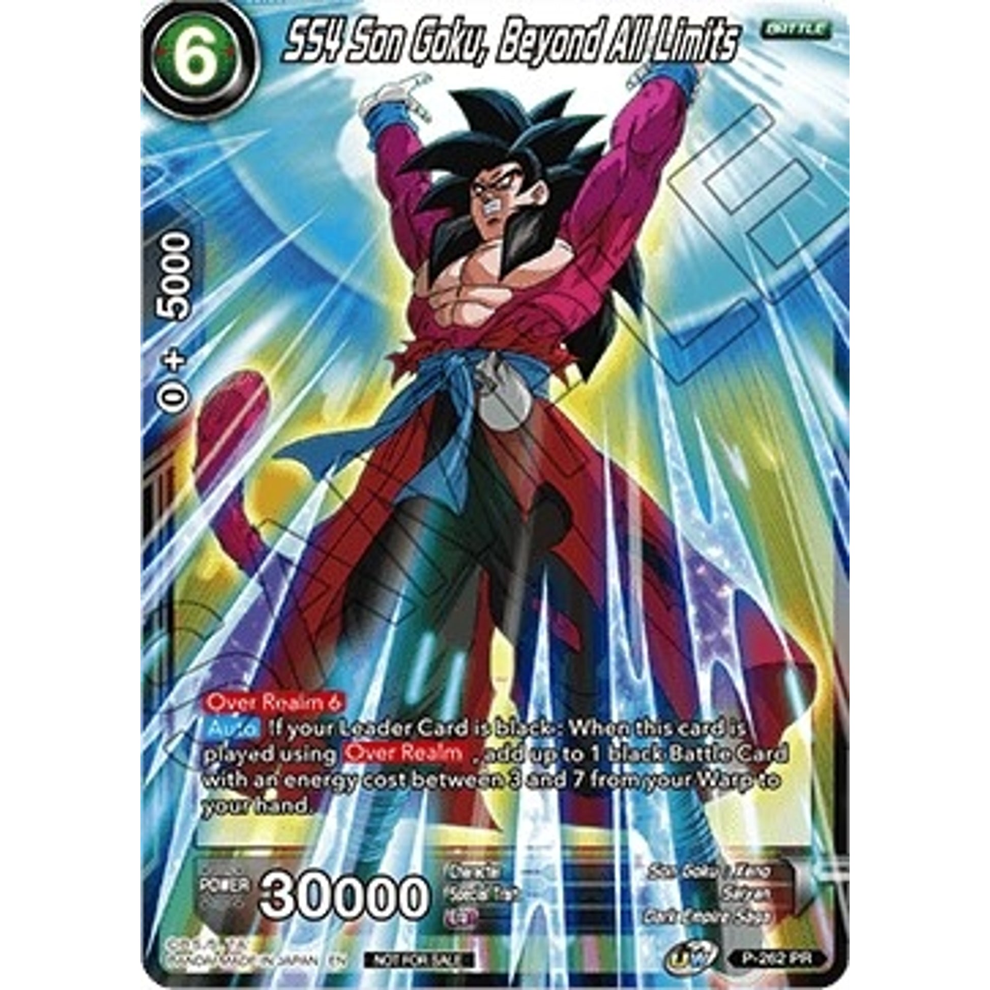Image for SS4 Son Goku, Beyond All Limits (P-262) (TPR) - Dragon Ball Super: Masters