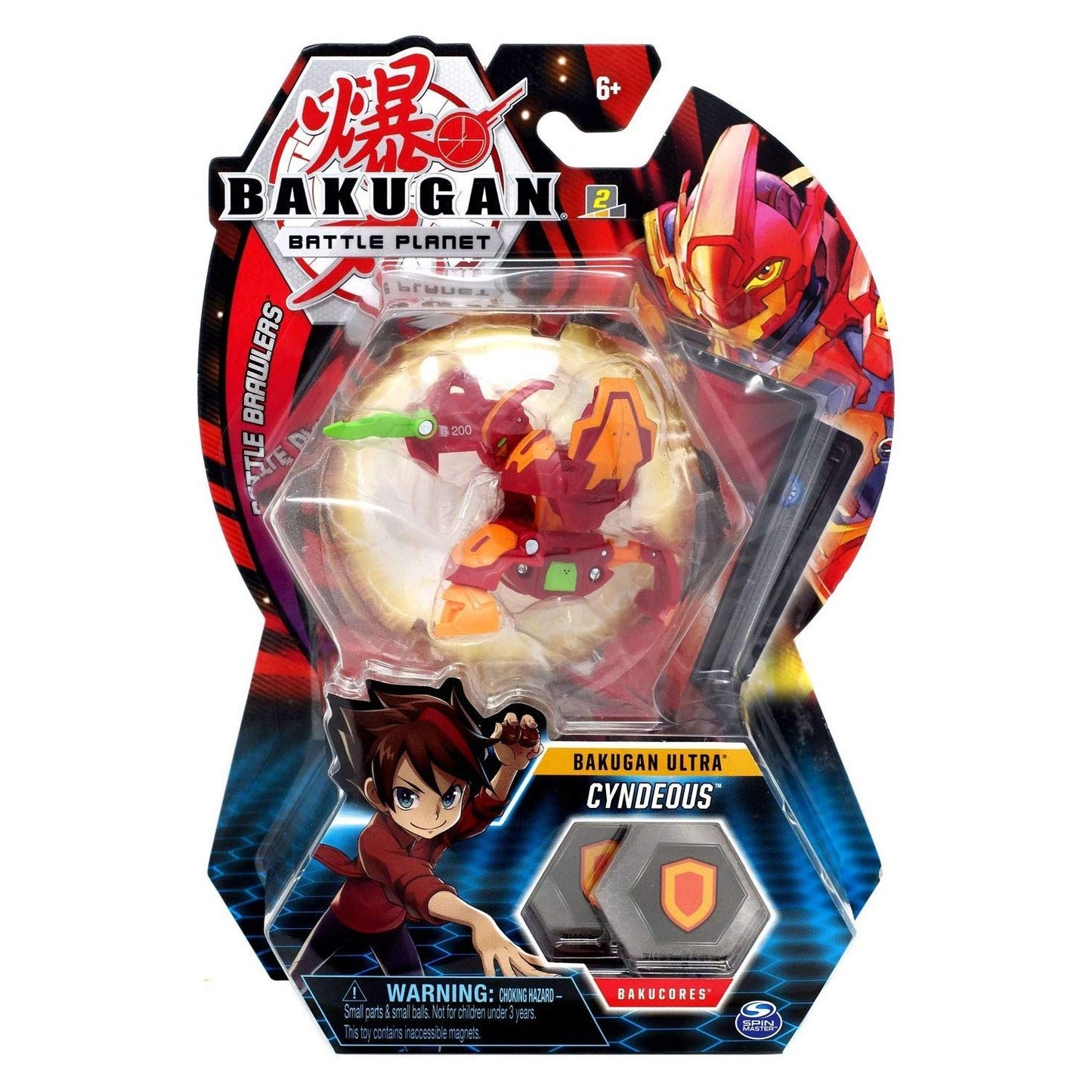 Image for Bakugan Ultra 3-inch Tall Collectible Transforming Creature - Pyrus Cyndeous - Bakugan TCG