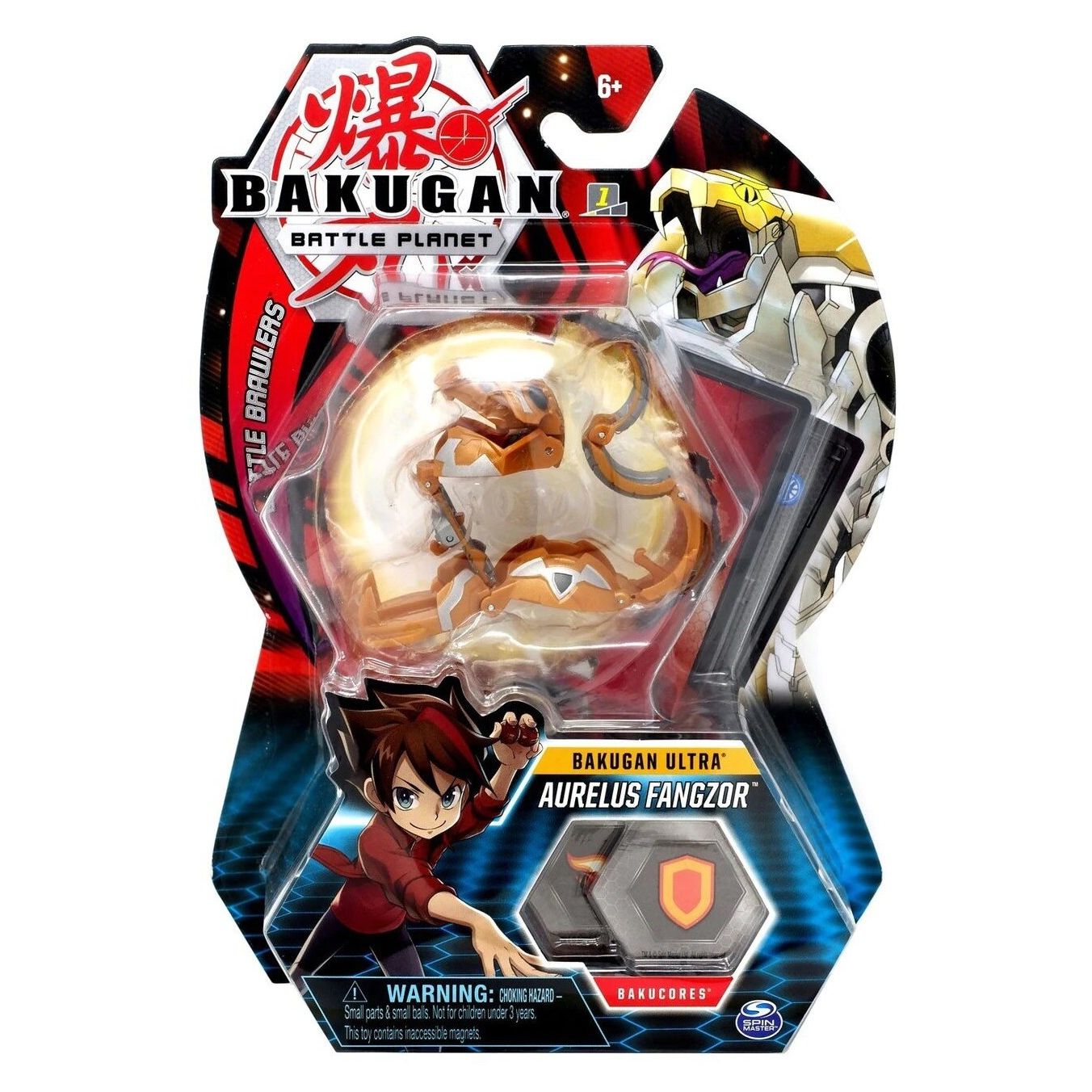 Image for Bakugan Ultra 3-inch Tall Collectible Transforming Creature - Aurelus Fangzor - Bakugan TCG