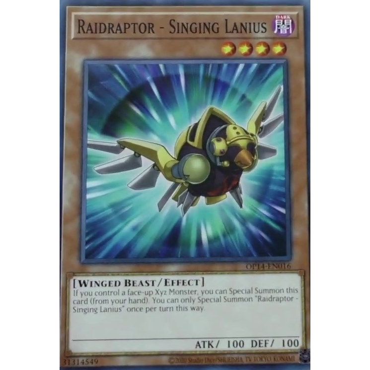 Image for Raidraptor - Singing Lanius (OP14-EN016) (OP14) - YuGiOh