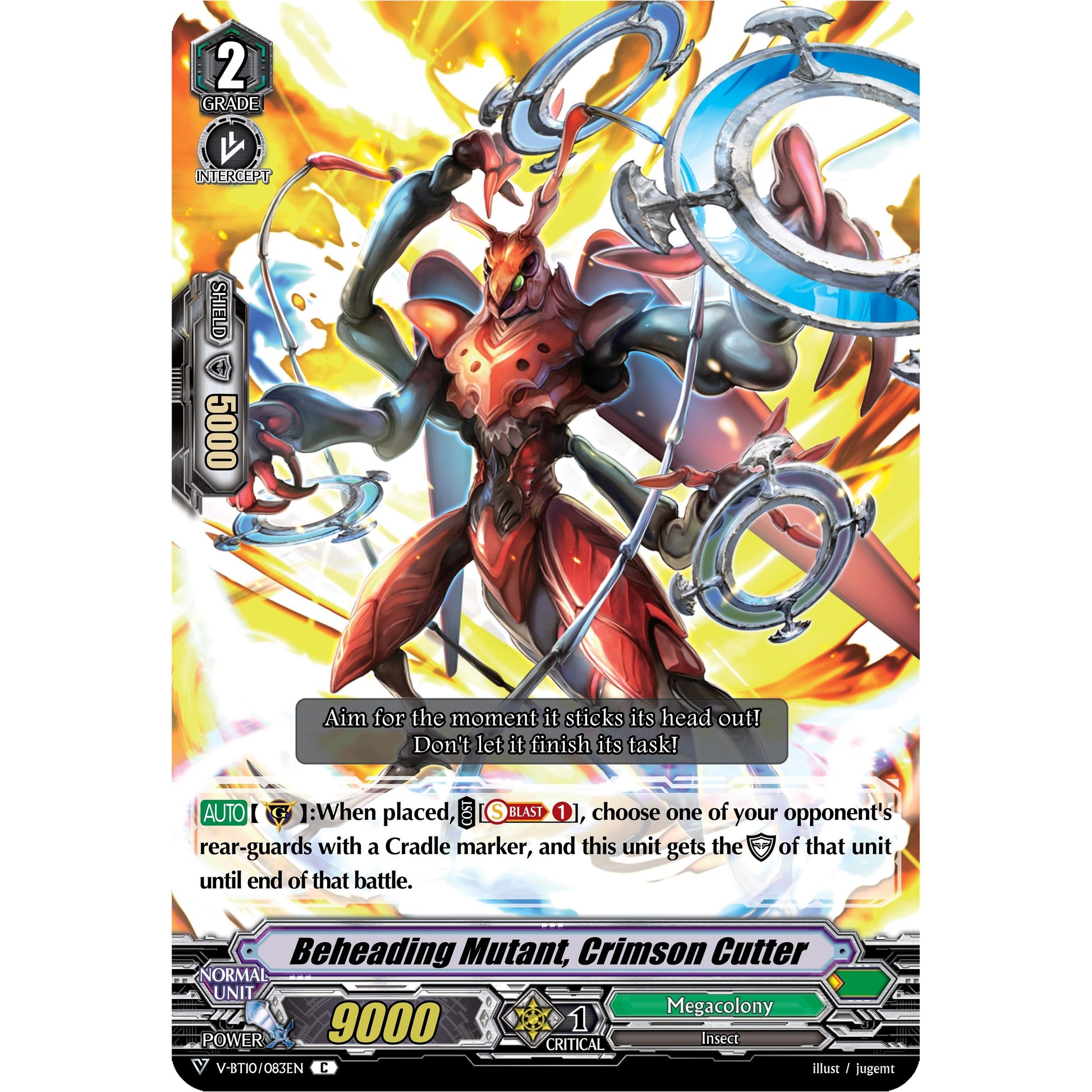 Image for Beheading Mutant, Crimson Cutter (V-BT10/083EN) (V-BT10) - Cardfight Vanguard