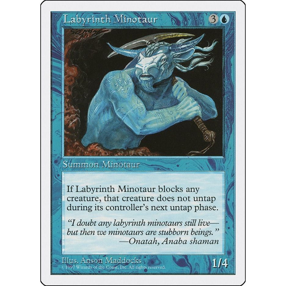 Image for Labyrinth Minotaur (5ED) - Magic: The Gathering