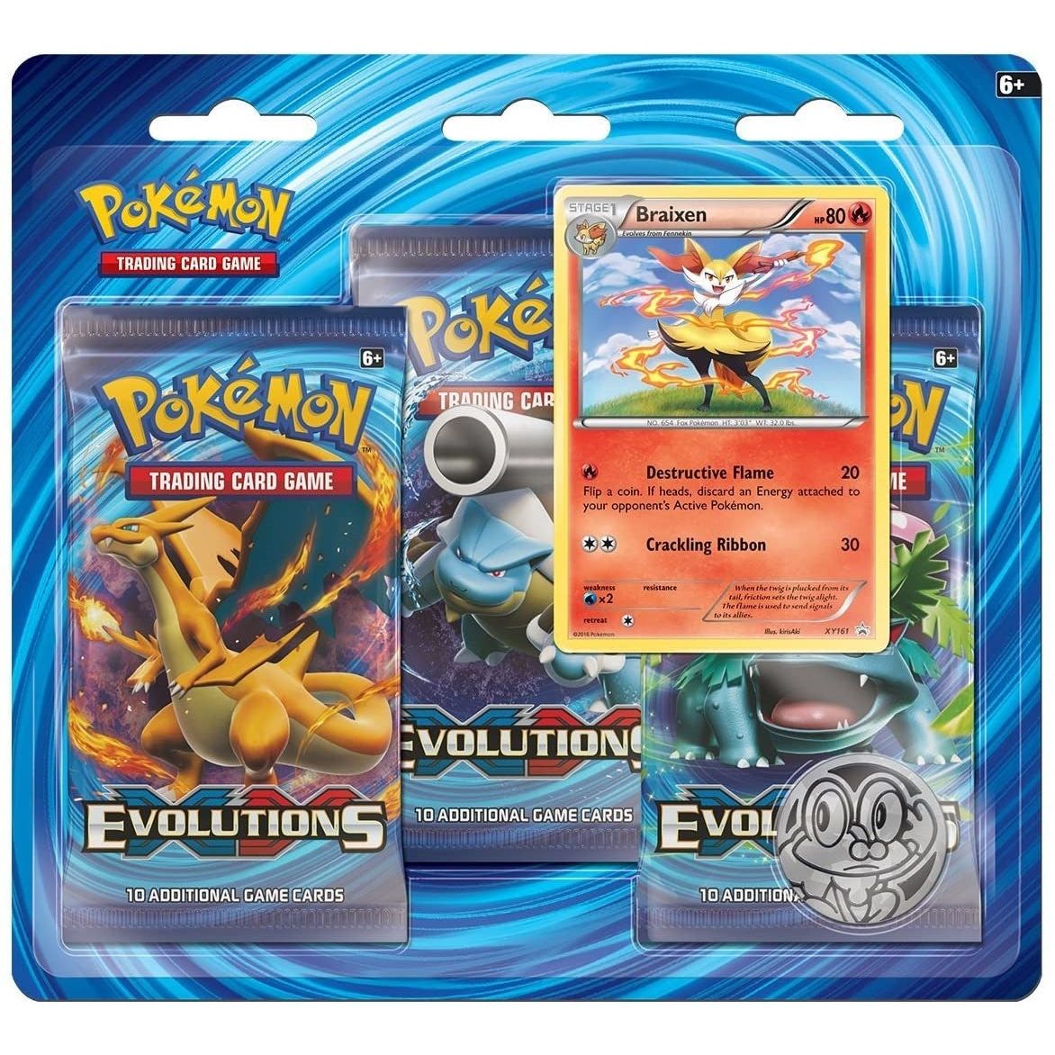 Image for XY - Evolutions 3 Pack Blister [Braixen] - Pokemon