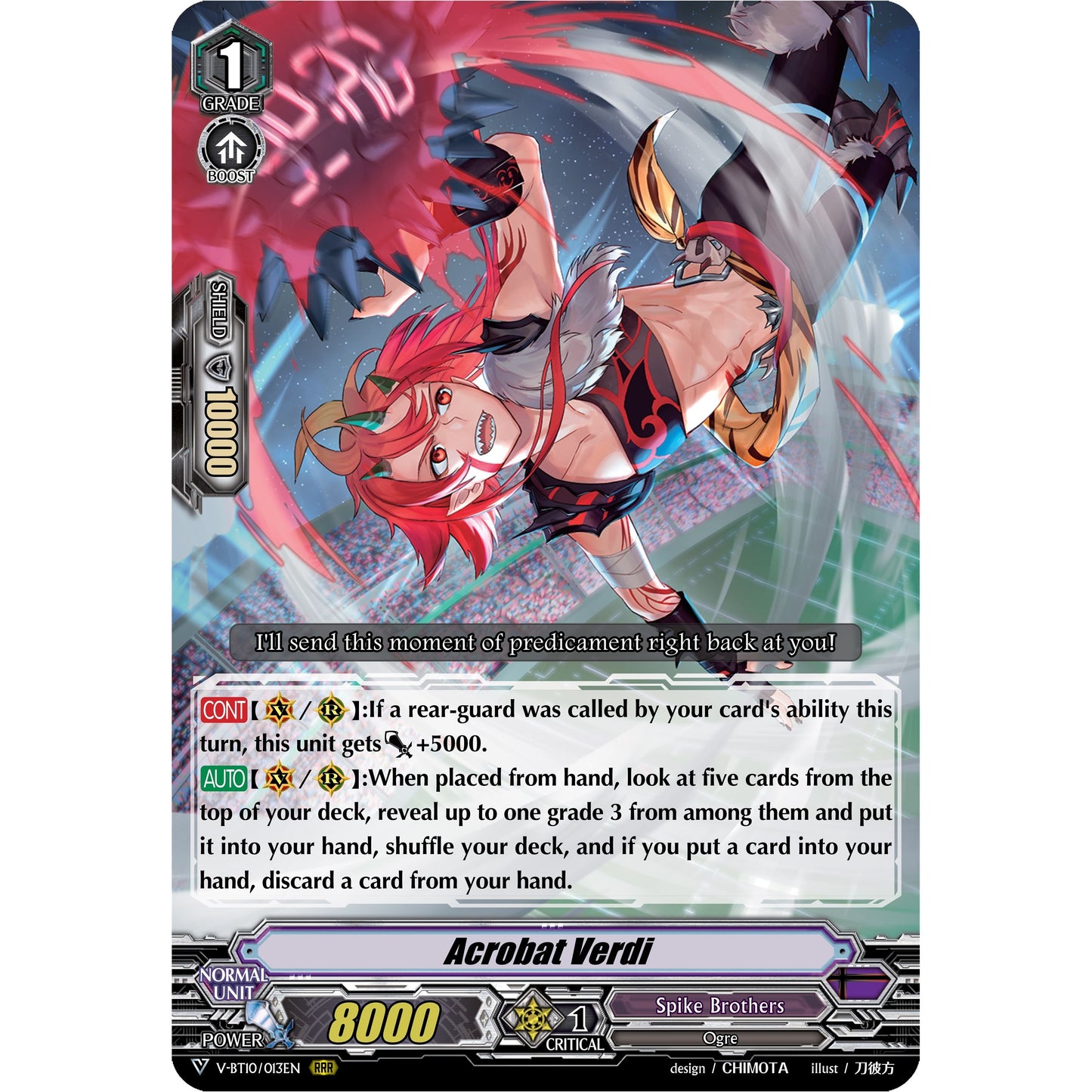 Image for Acrobat Verdi (V-BT10/013EN) (V-BT10) - Cardfight Vanguard