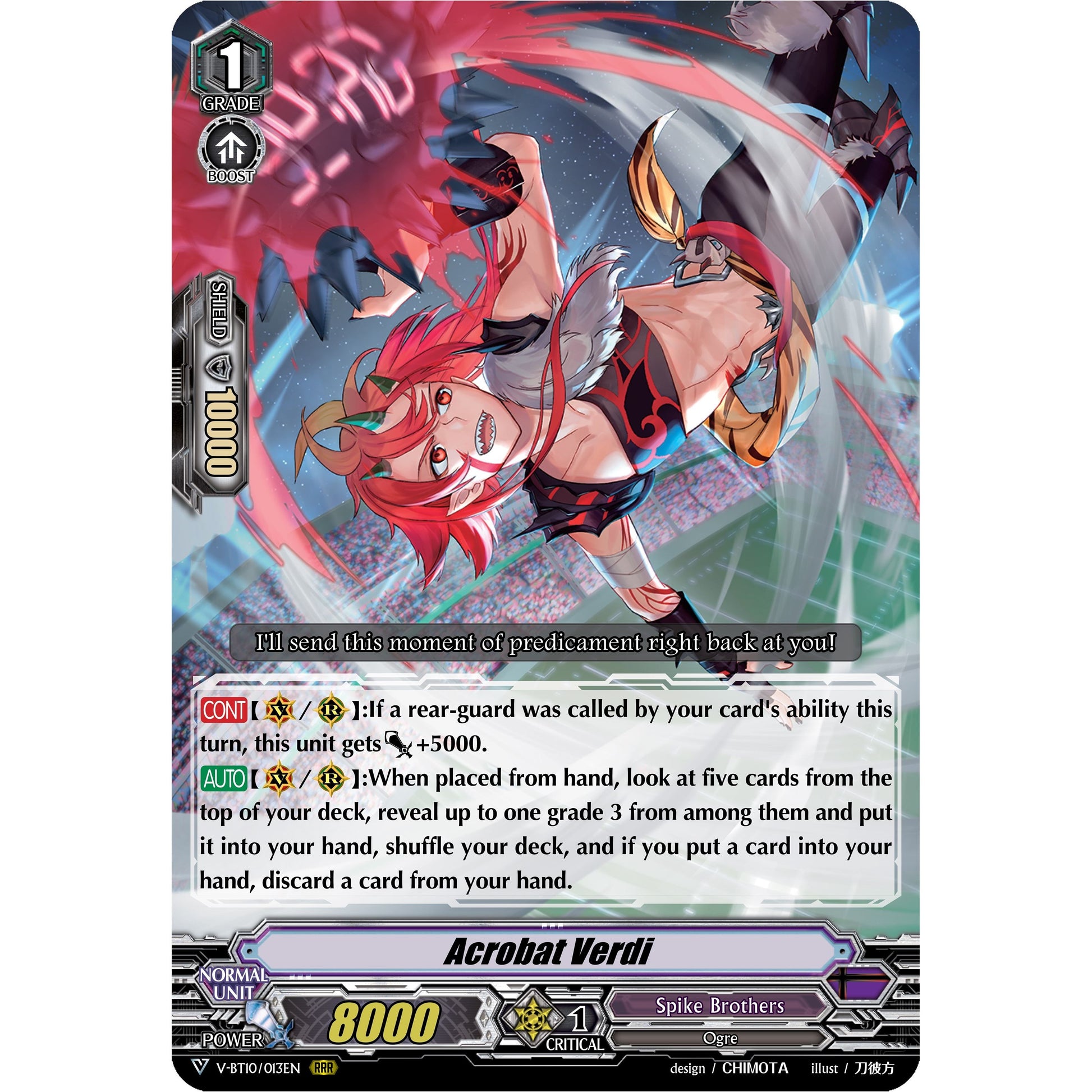 Image for Acrobat Verdi (V-BT10/013EN) (V-BT10) - Cardfight Vanguard