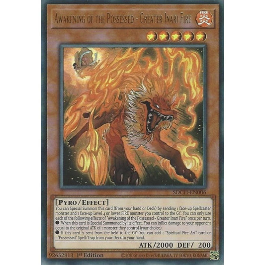 Image for Awakening of the Possessed - Greater Inari Fire (SDCH-EN006) (SDCH) - YuGiOh