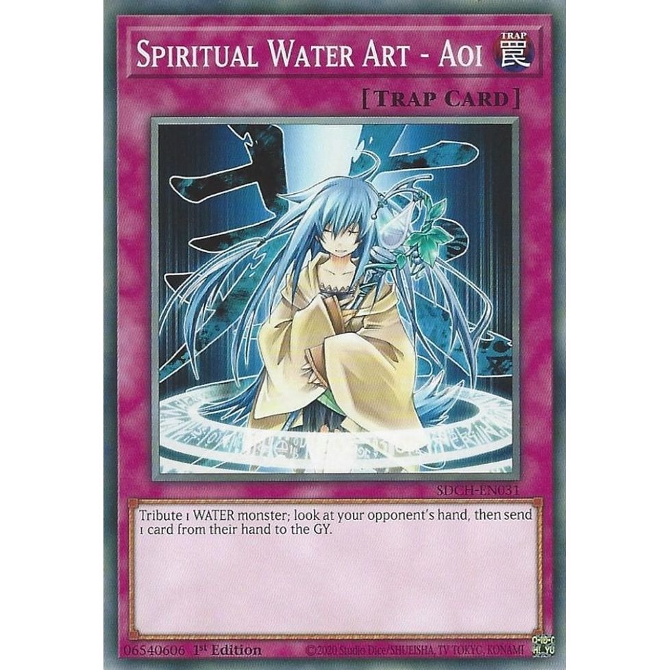 Image for Spiritual Water Art - Aoi (SDCH-EN031) (SDCH) - YuGiOh