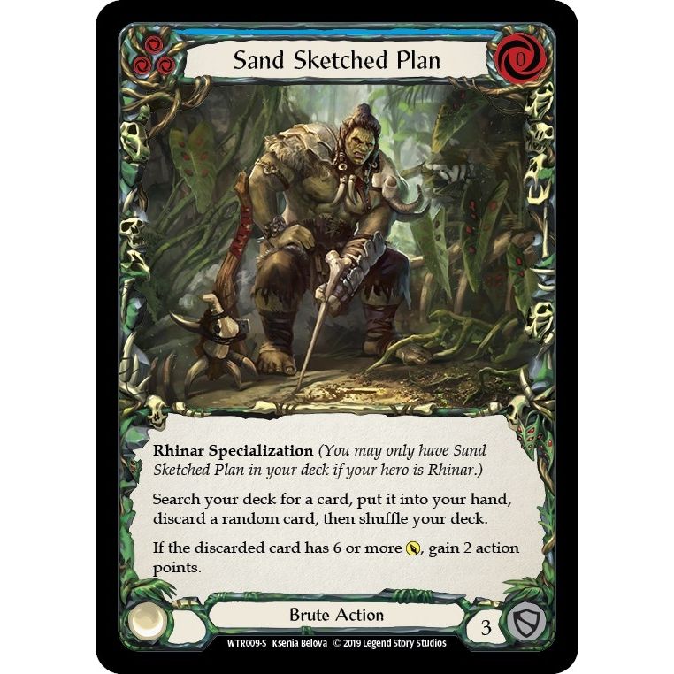 Image for Sand Sketched Plan (WTR009) (WTR) - Flesh and Blood TCG