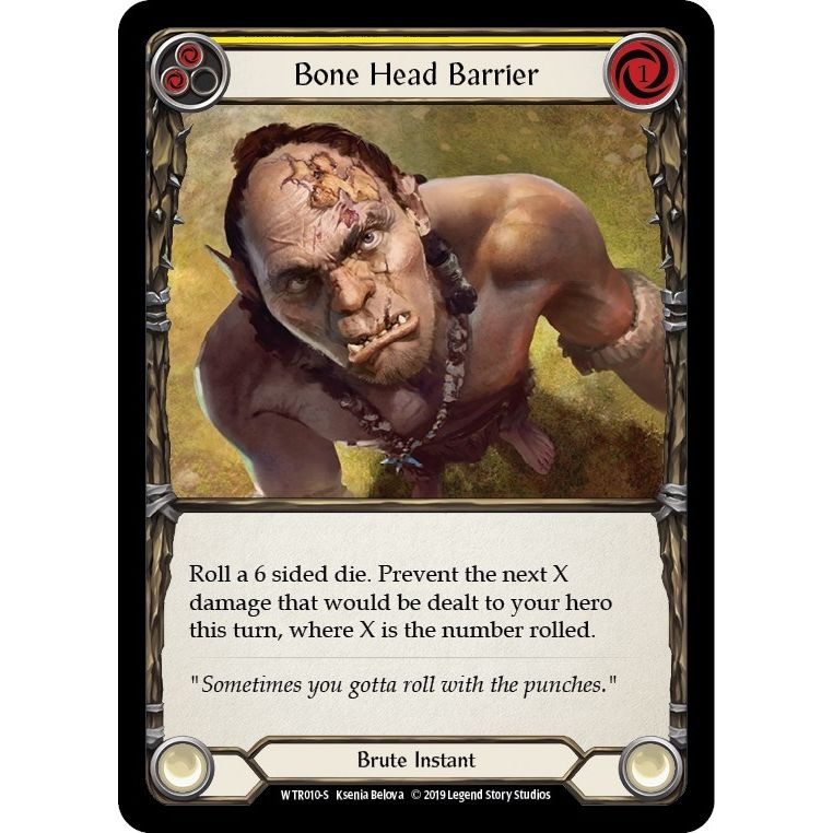 Image for Bone Head Barrier (WTR010) (WTR) - Flesh and Blood TCG