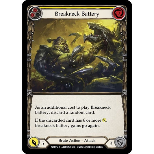 Image for Breakneck Battery (Yellow) (WTR012) (WTR) - Flesh and Blood TCG