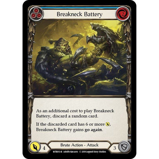 Image for Breakneck Battery (Blue) (WTR013) (WTR) - Flesh and Blood TCG