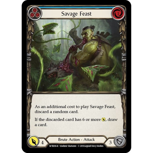 Image for Savage Feast (Blue) (WTR016) (WTR) - Flesh and Blood TCG