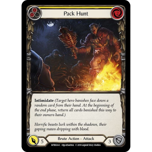 Image for Pack Hunt (Yellow) (WTR024) (WTR) - Flesh and Blood TCG