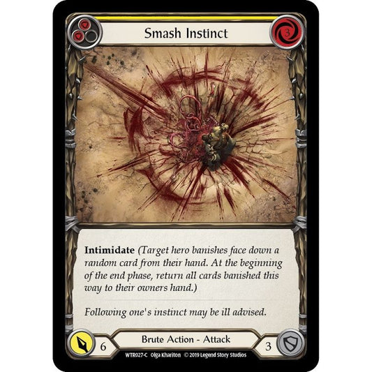 Image for Smash Instinct (Yellow) (WTR027) (WTR) - Flesh and Blood TCG