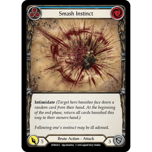 Image for Smash Instinct (Blue) (WTR028) (WTR) - Flesh and Blood TCG