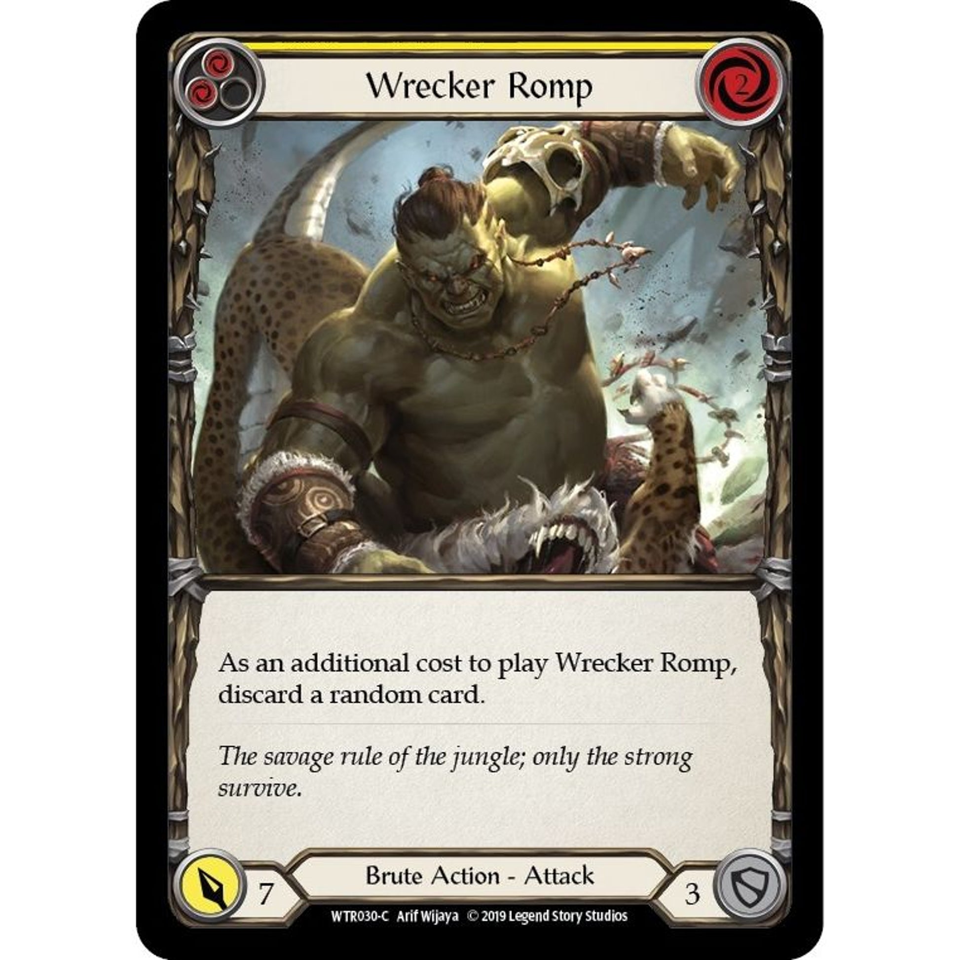 Image for Wrecker Romp (Yellow) (WTR030) (WTR) - Flesh and Blood TCG