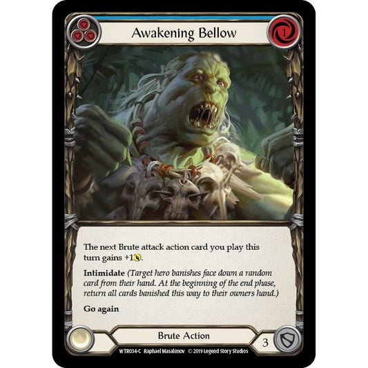 Image for Awakening Bellow (Blue) (WTR034) (WTR) - Flesh and Blood TCG