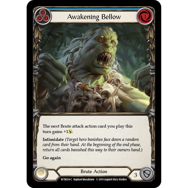Image for Awakening Bellow (Blue) (WTR034) (WTR) - Flesh and Blood TCG