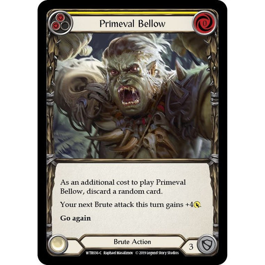 Image for Primeval Bellow (Yellow) (WTR036) (WTR) - Flesh and Blood TCG