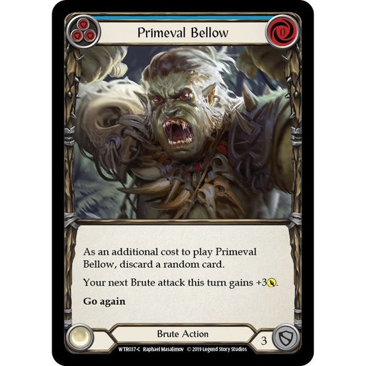 Image for Primeval Bellow (Blue) (WTR037) (WTR) - Flesh and Blood TCG